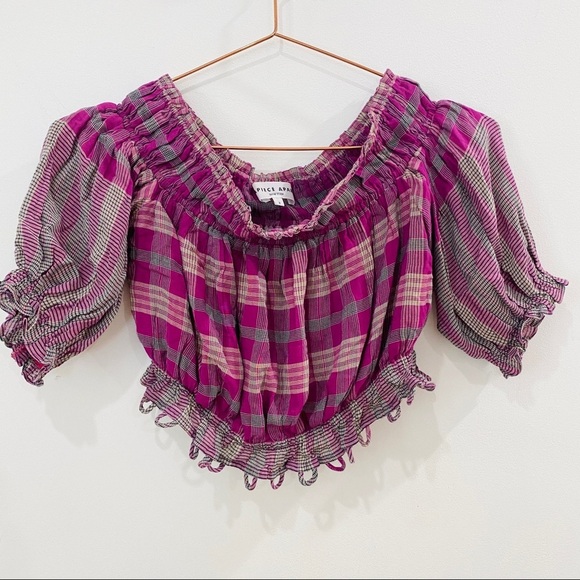 NWOT Apiece Apart off shoulder crop top - Picture 4 of 6